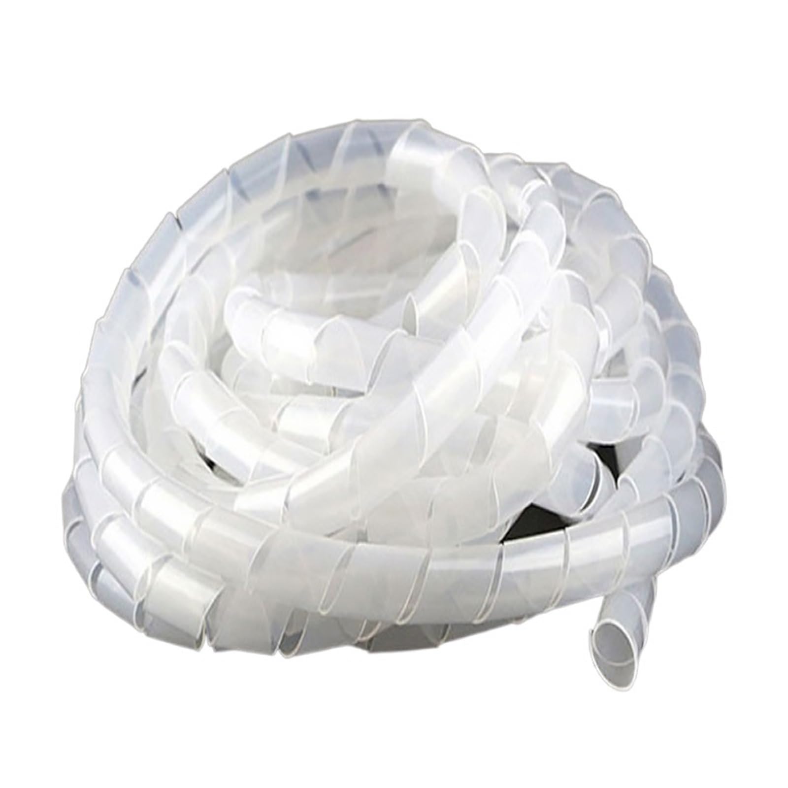 Gaine de câble en spirale - Noir et blanc - 4 mm à 30 mm (blanc, 14 mm x 6 m)
