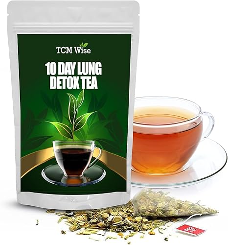 10-Day Organic Lung Detox Tea for Respiratory Support,