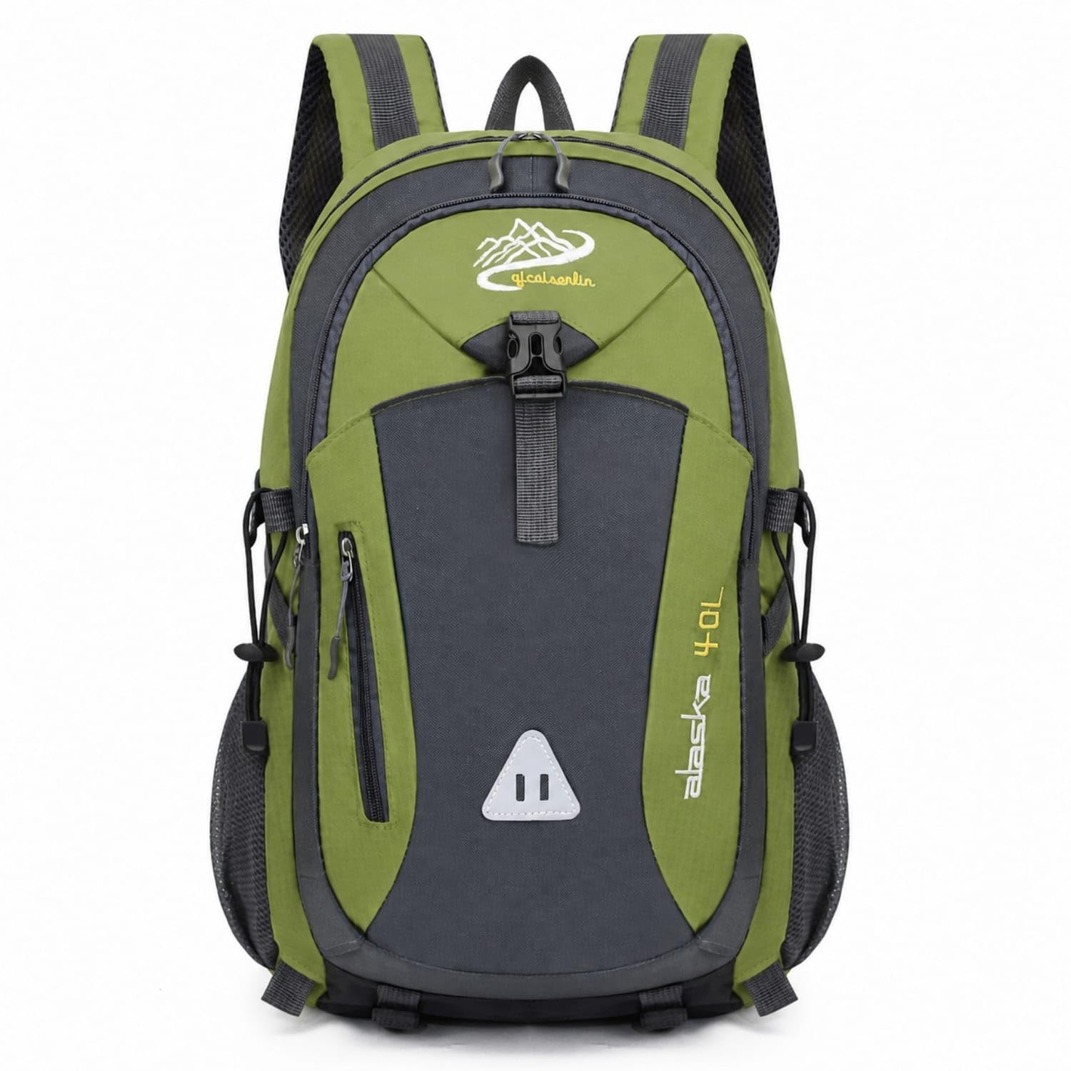 Shock-Absorbing Hiking Backpack Padded Backpack with Front Pocket Multi-Panel Rucksack Roomy for Hikers, Travelers, Campers, Camping, Mountaineering, Army Green-picture-31