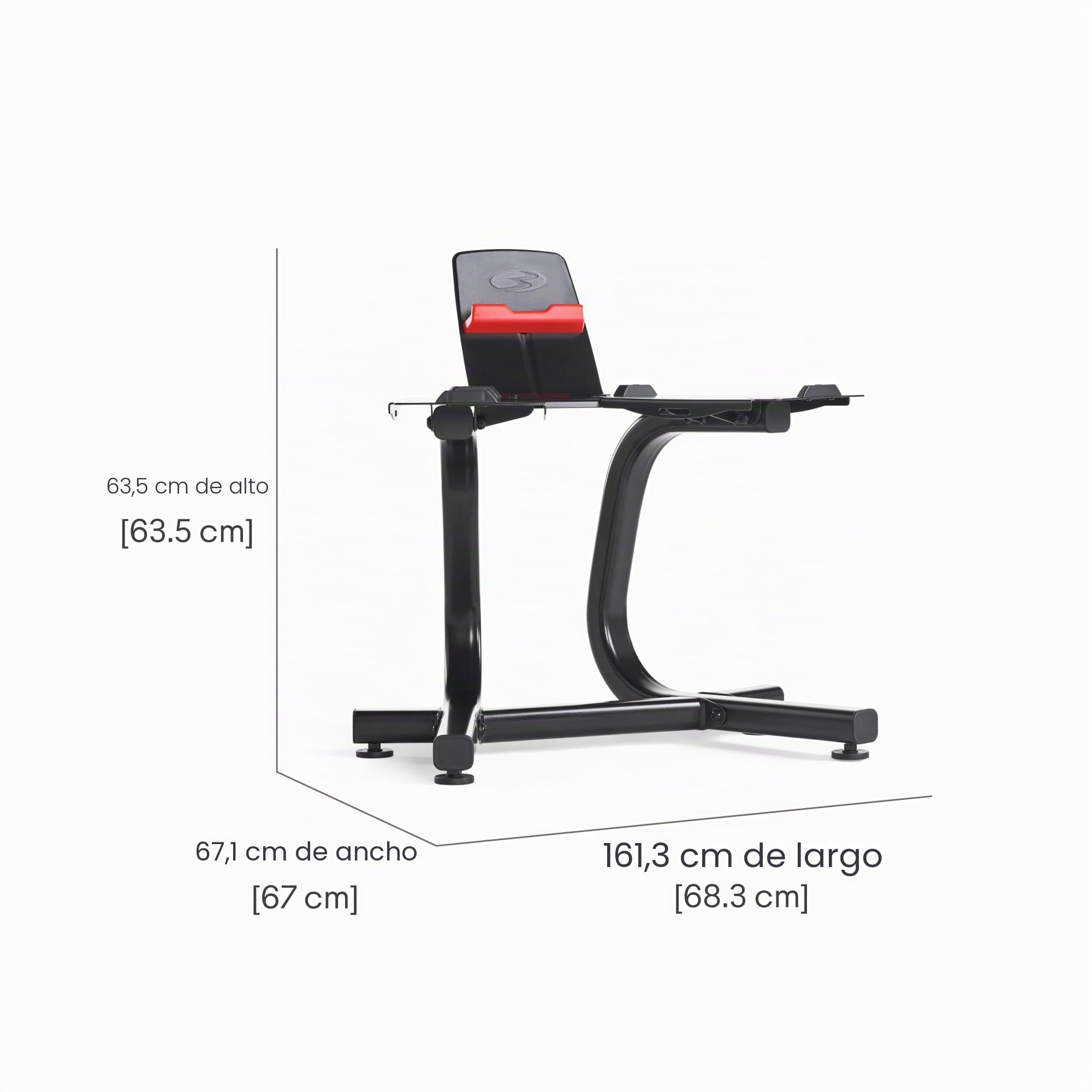 Bowflex Soporte para mancuernas con soporte Media Rack