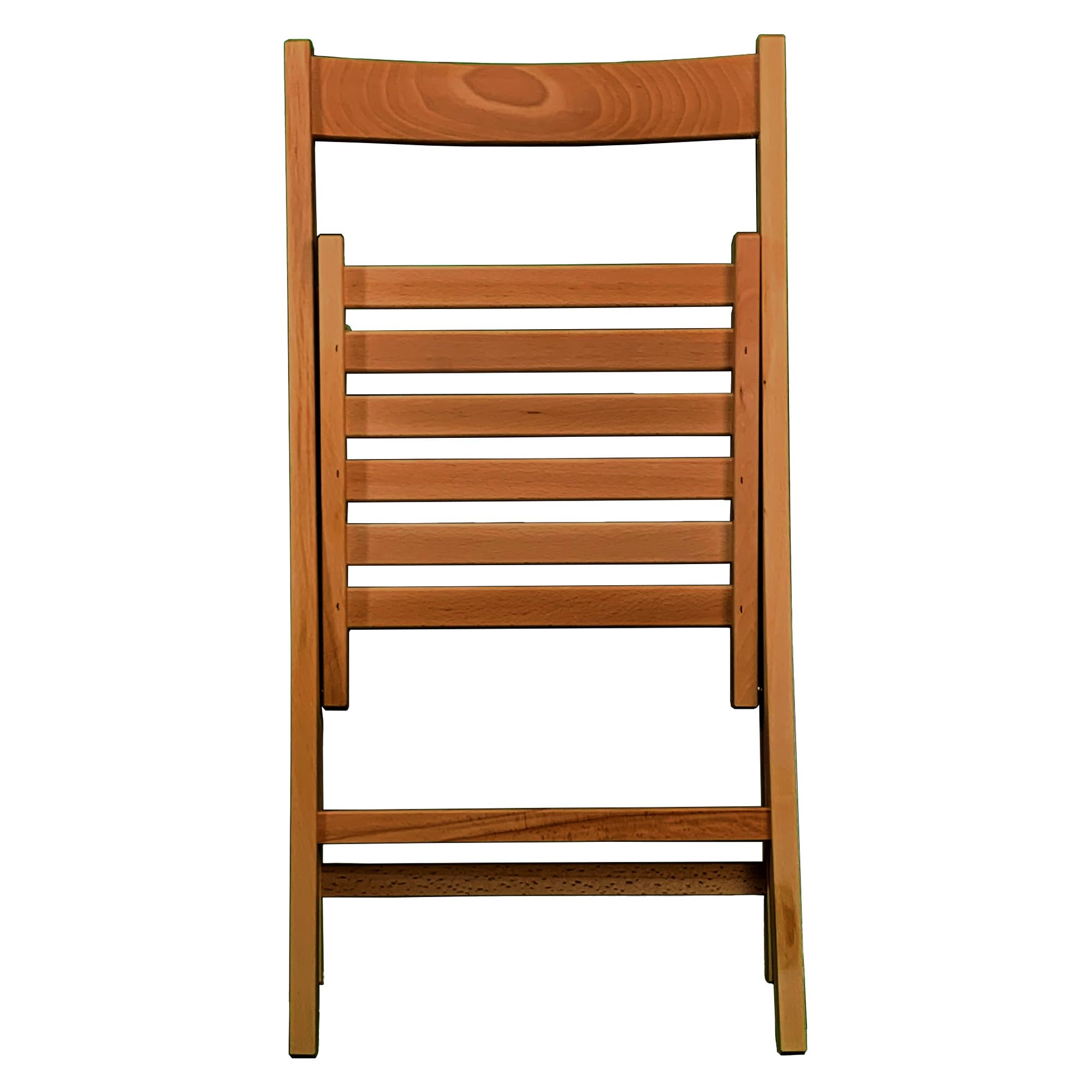 Sicignano Set 2 Sedie Pieghevoli in Legno di Faggio Noce 43x49x79h cm Made in Italy