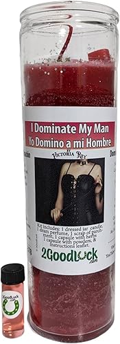 Kit de velas vestidas I Dominate My Man - Veladora Kit Yo Domino a mi Hombre