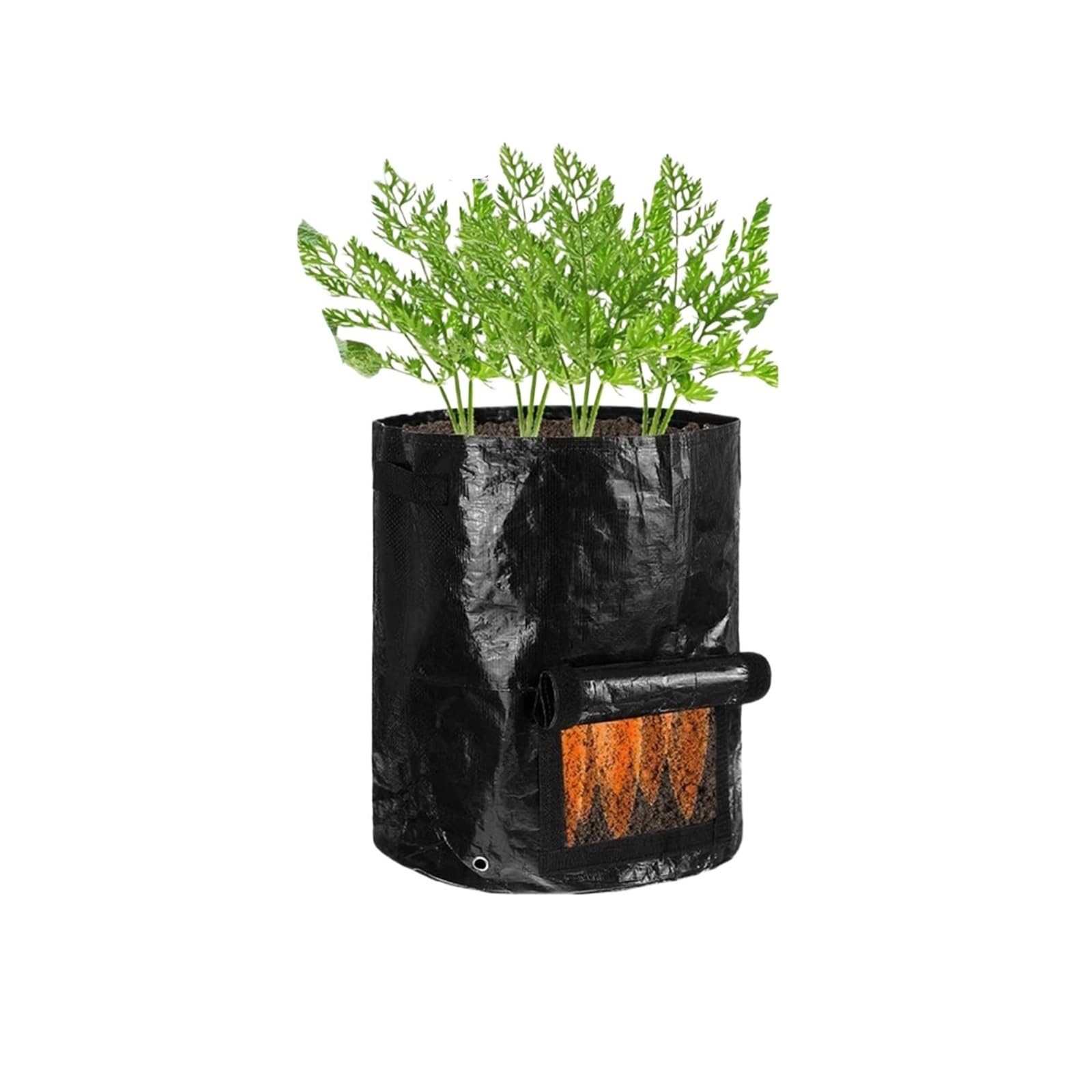 HWJFDC Potato Growing Bags Planting Bag Grow Accessories Bags For Plants Gardening Potato Vegetable Culture Garden Compost Indoor Cultivation Plant Pots(10 Gallon Black,3PCS)