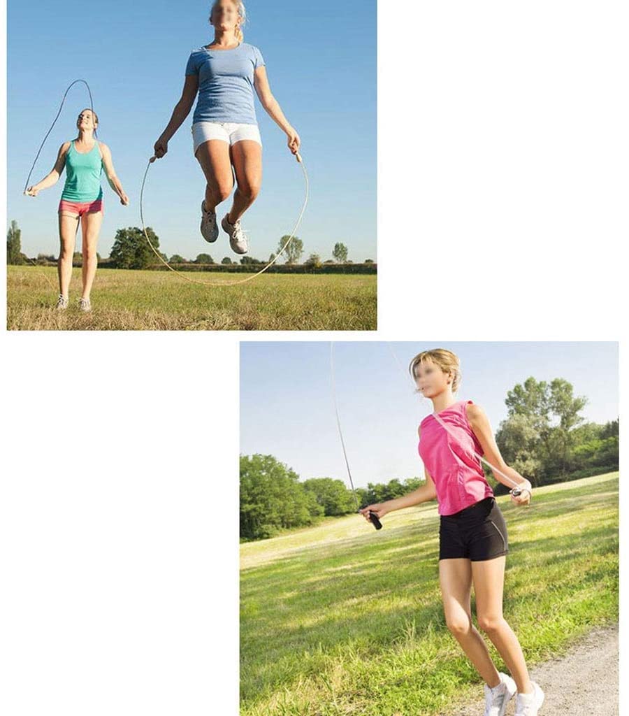 Skakanka Skakanki Skakanka Ultra-szybkie Łożysko Kulkowe Skakanka Skakanka Z Drutu Stalowego Do Treningu Fitness W Siłowni Bokserskiej Skakania na Skakance (Color : B, Size : 300cm)