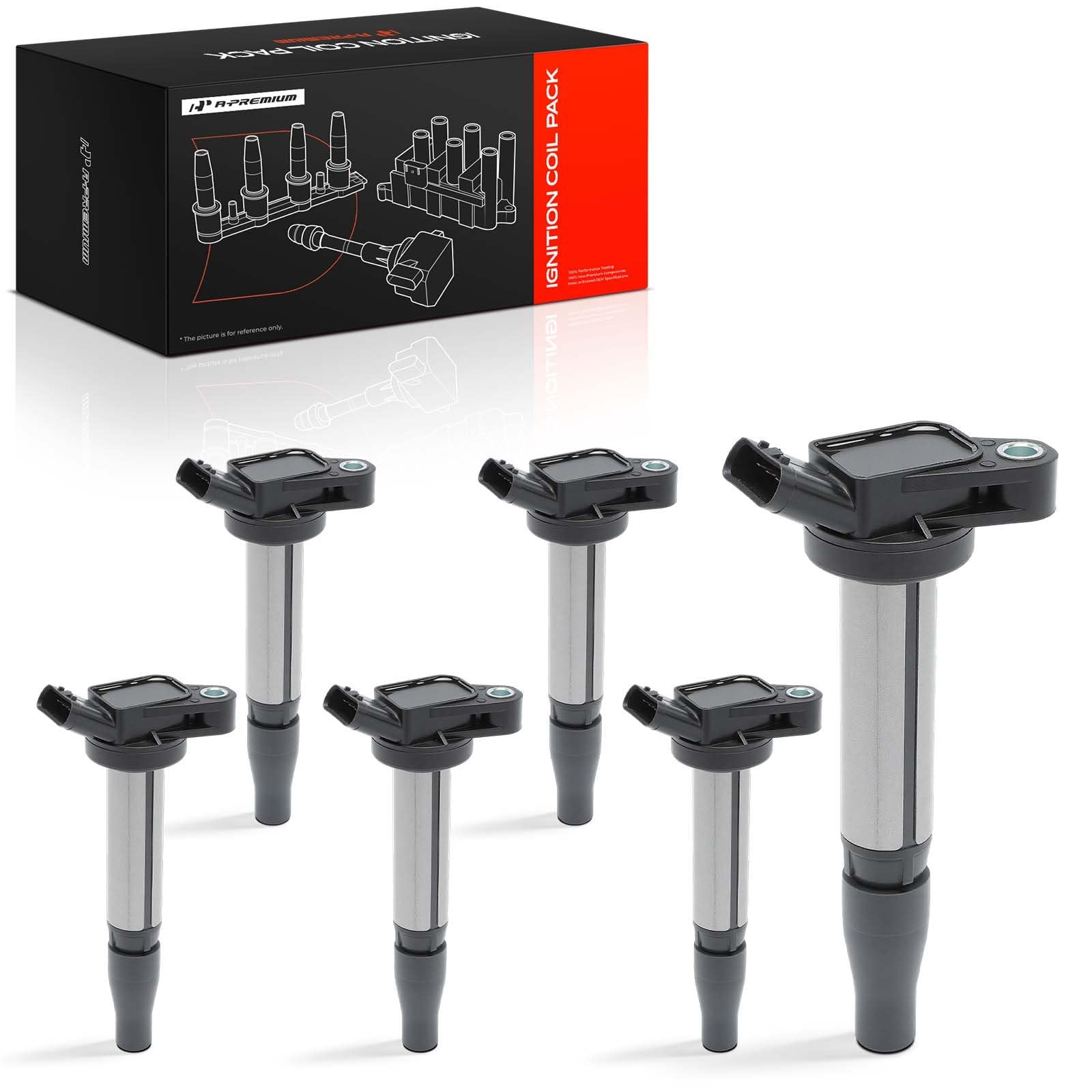 Amazon.com: A-Premium Set of 6 Ignition Coil Pack - 4-Pins