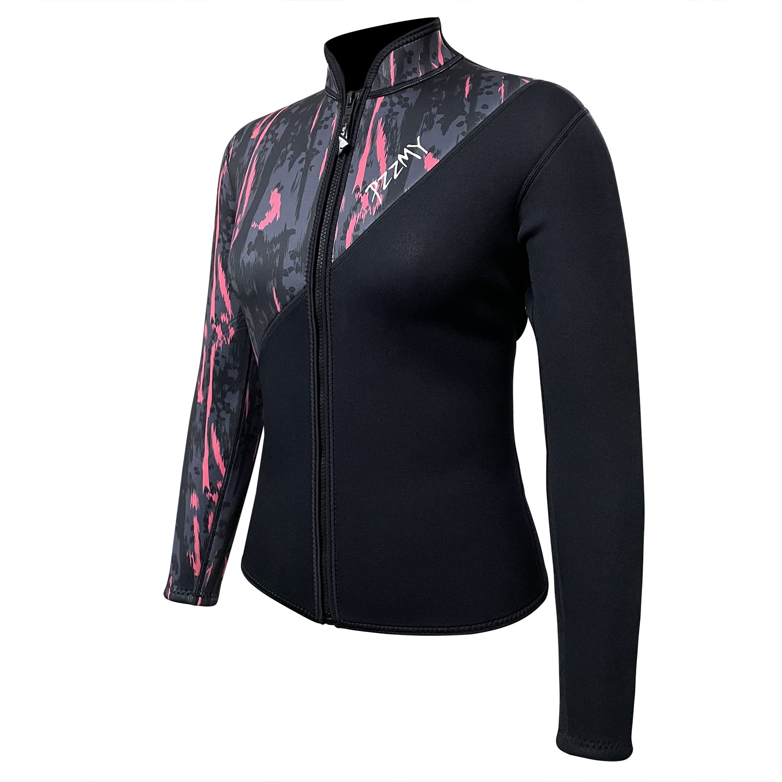 Combinaison de plongée en néoprène de 3 mm avec fermeture éclair sur le devant et manches longues - Pour adultes - Surf, canoë, paddle, planche - Pour plongée sous-marine - Pour homme et femme