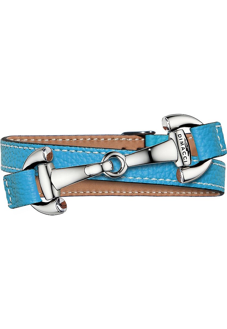 DIMACCIWomen's Alba Stainless Steel/Leather Bracelet One Size Blue