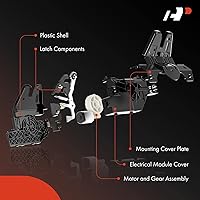 Vista 2 de A-Premium Pestillo de maletero compatible con Ford Ranger 1993-2011 Cab Pickup, juego de 2 actuadores de pestillo de bloqueo de puerta trasera