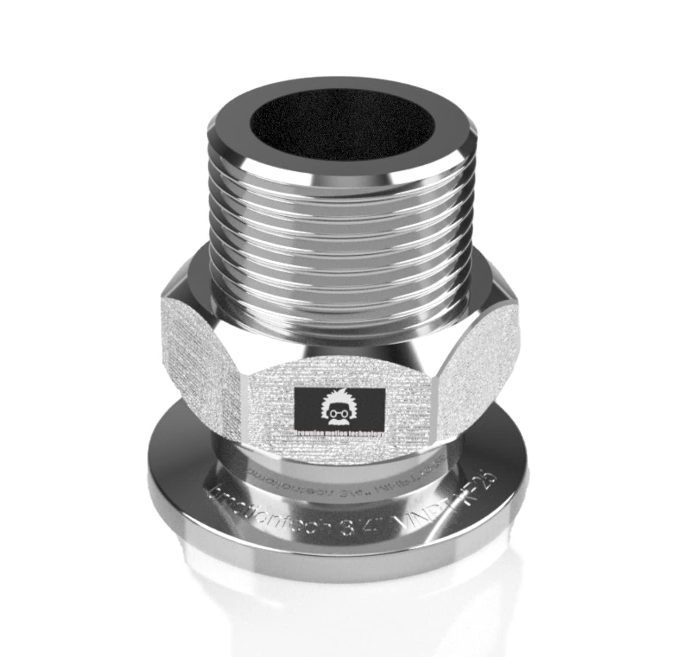 bmotiontech MNPT x KF25 flange fitting (ISO-KF KF25 QF25 NW25) (3/4" MNPT, 1PC adapter only)