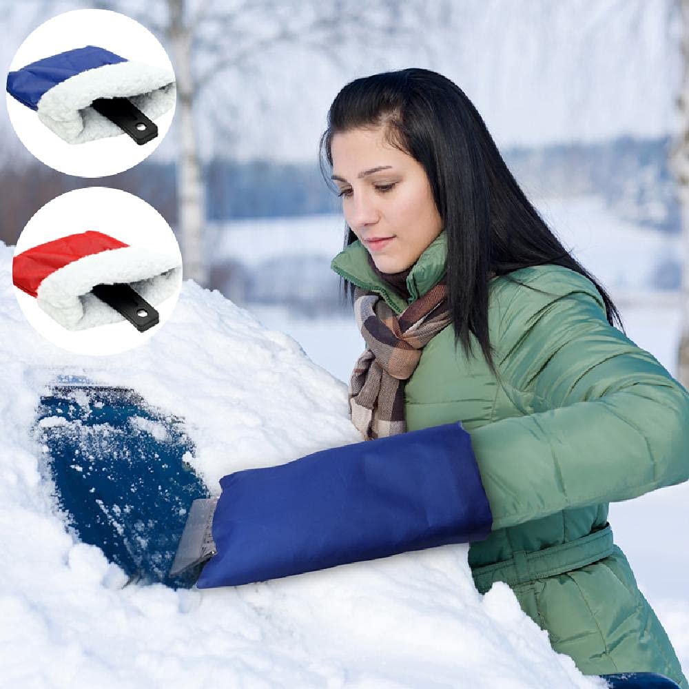 Eiskratzer Mit Handschuh Auto Eiskratzerhandschuh Winter Kratzer Eiskratzer Handschuh Für Auto Windschutzscheibe Schneeschaufel Eisschaber : 