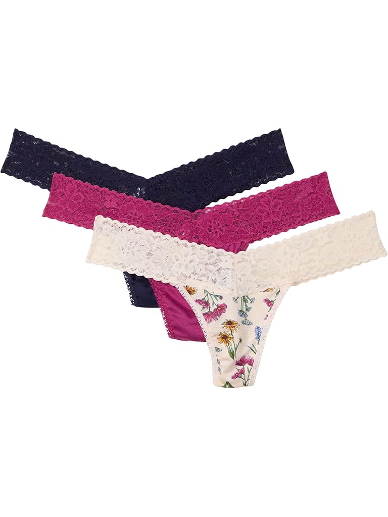 Beige Hanky Panky 3 Pack DreamEase Low Rise Thongs