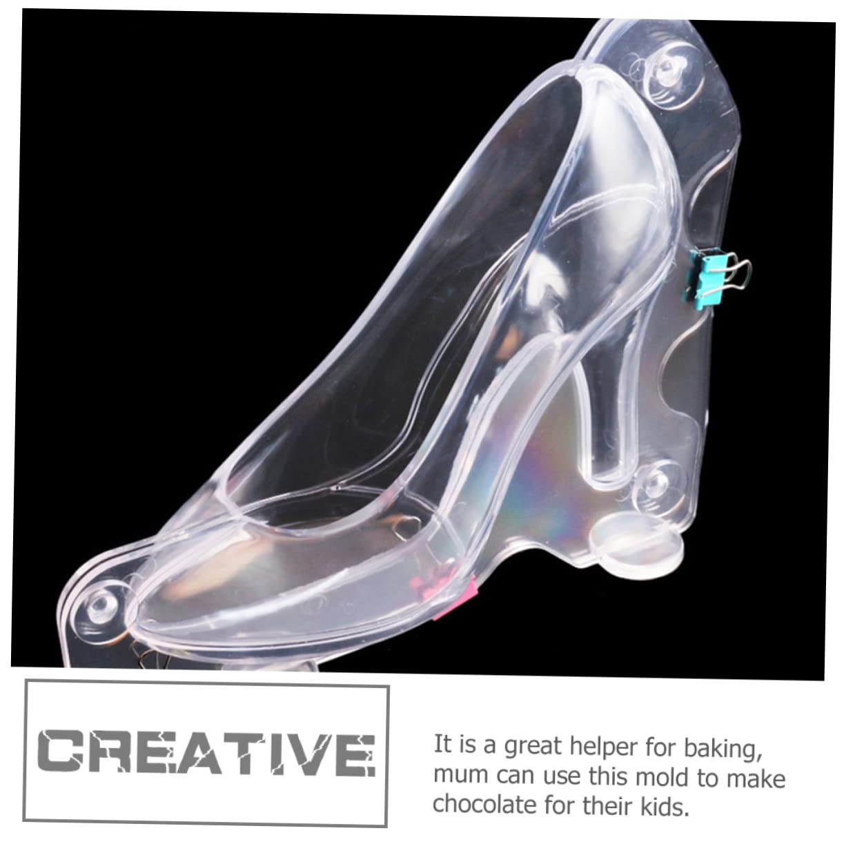 TOYANDONA 6stücke Hochwertige Transparente Schokoladenform Für Pralinen Form Von High-heels Wiederverwendbare Kunststoffform Für Süßigkeiten Desserts Und Backen