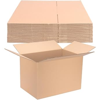 verpacking 10 Folding Boxes 600 x 400 x 400 mm Brown KK-107 Double Corrugated Rectangular Shipping Boxes DHL Package 5 kg DPD XL GLS XL H L Package Large Shipping Boxes Sturdy Folding Boxes Boxes