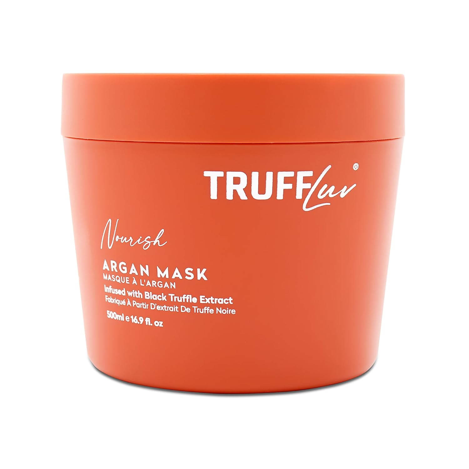 TruffLuv Argan Mask - Deep Conditioning Hair Mask - Hair Moisturizer with Black Truffle and Argan Oil - Enhances Elasticity and Texture - 16.9 oz