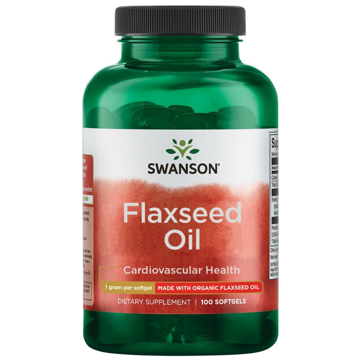 Swanson Flaxseed Oil (Omegatru) 1000 mg, 100 Softgels 100 Count (Pack of 1)