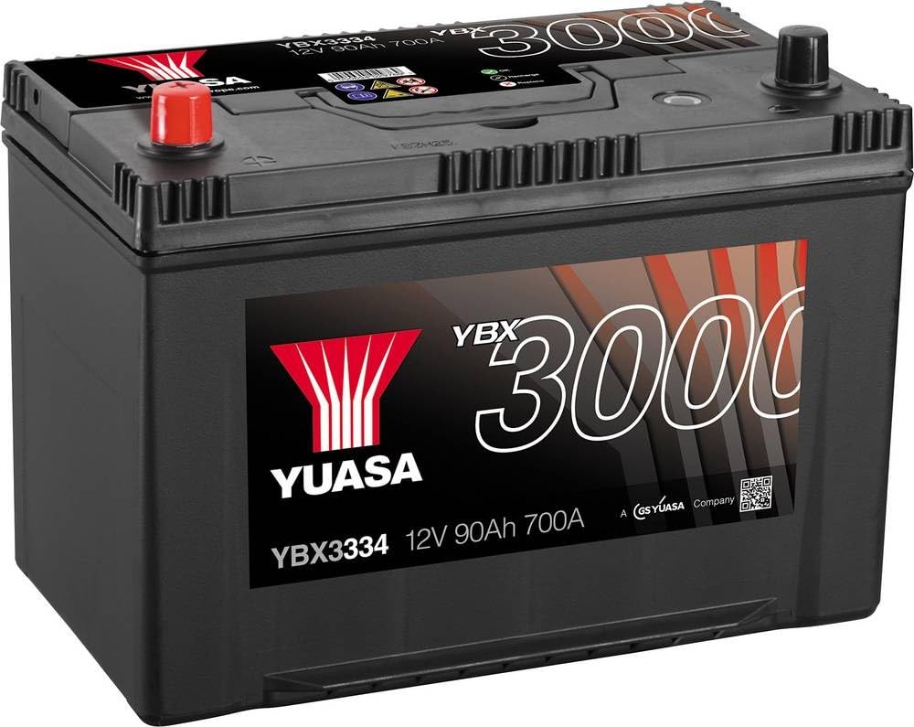 YUASA Batteria 95, Ah 720, A/EN YBX3334 L 303mm B 174mm H 222mm Compatibilità con OPEL Mokka/Mokka X J13, NISSAN NP300 Navara Pick-up D40, FORD RANGER TKE, KIA SPORTAGE SL, CHEVROLET CAPTIVA C100 | Fino a 30.000 avviamenti del motore, adatto per esigenze