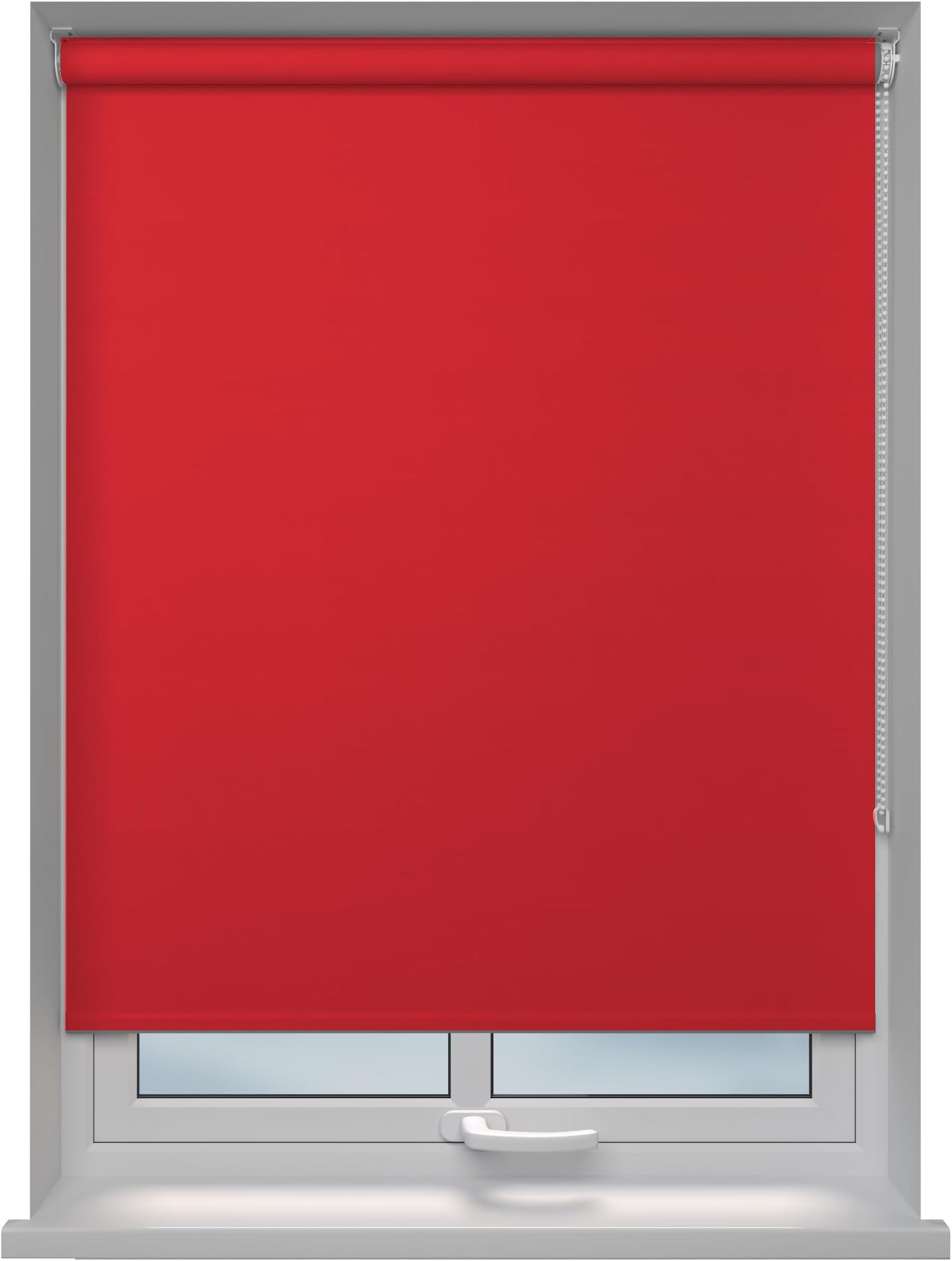 Home In Style 4U Roller blinds Thermal Blackout Roller blind - Trimmable UV Protection Child Safe Home Office Window Blinds Room Darkening shades Red Blind 210cm wide x 165cm drop