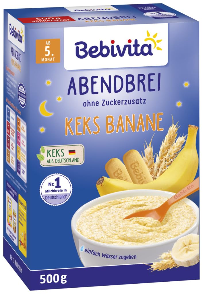 Bebivita Abendbrei Keks-Banane - nach dem 4. Monat, 500g