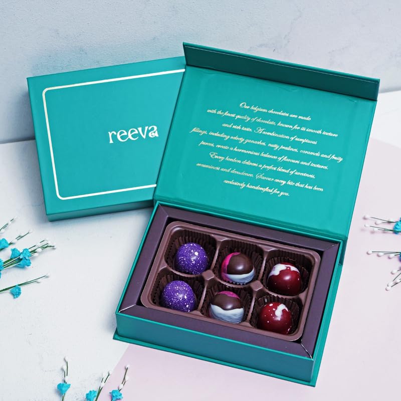 Image of VELVET FINE CHOCOLATES Belgian Delight Box| Holi Gift Hamper | Festival Gifting | Holi Gifts For Family & Friends | Birthday, Anniversary Gift'S | Wholesome Corporate Gifting