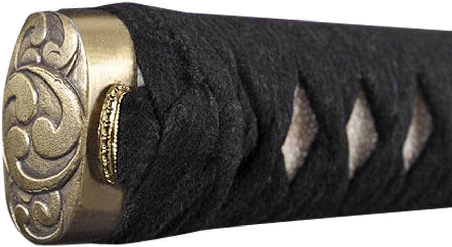 HMS Authentic Katana Sword - Hand Forged 1045 Steel Full Tang Blade | Long Real Functional Japanese Samurai Sword with Dragon Tsuba for Collectors & Iaido Practice