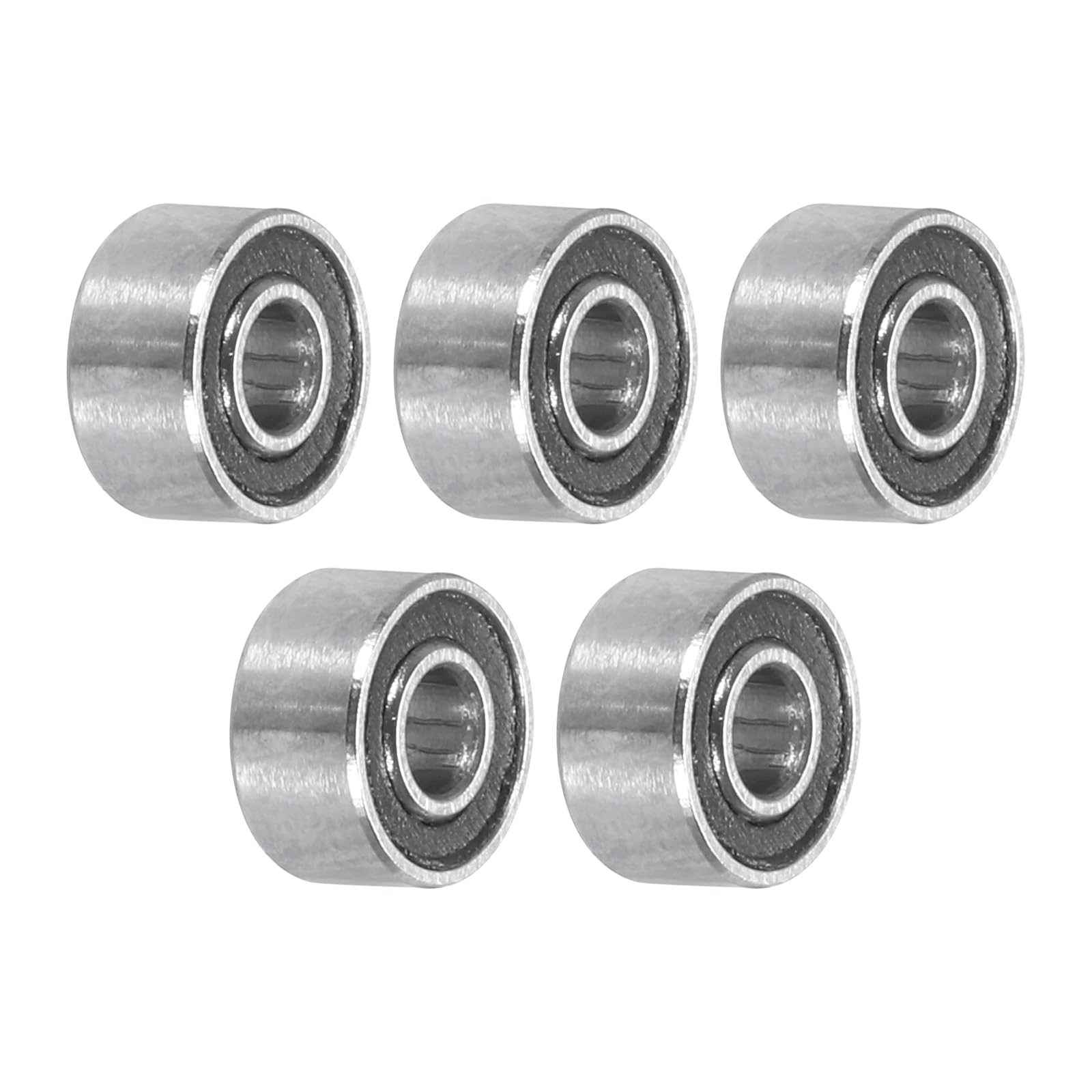 Produktbild von QUARKZMAN Miniatur-Rillenkugellager 6x10x3 Mm – 5 Stück, Doppelt Abgedichtet, Chromstahl, ABEC 3 – Für RC, 3D-Drucker & Elektromotoren