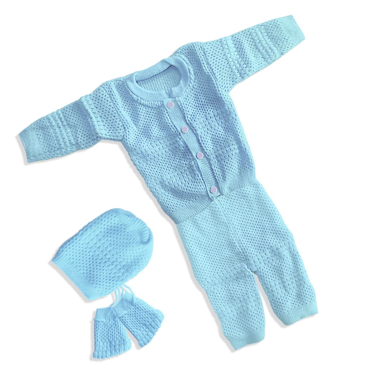 Customary Baby Boy's and Baby Girl's Sweater, Pyjama and Booties (0-3 Month)