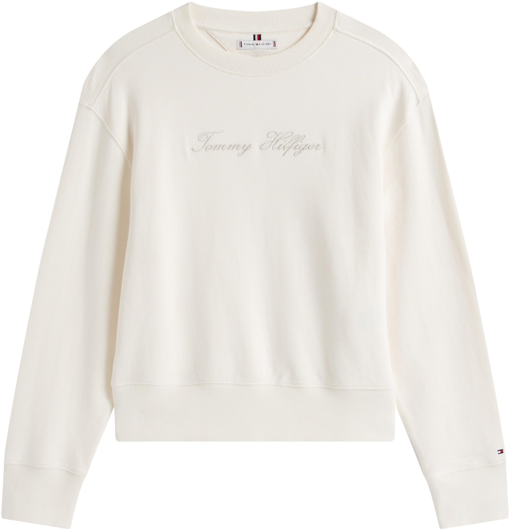 Tommy Hilfiger Sudadera Mujer Lurex Script con Cuello Redondo