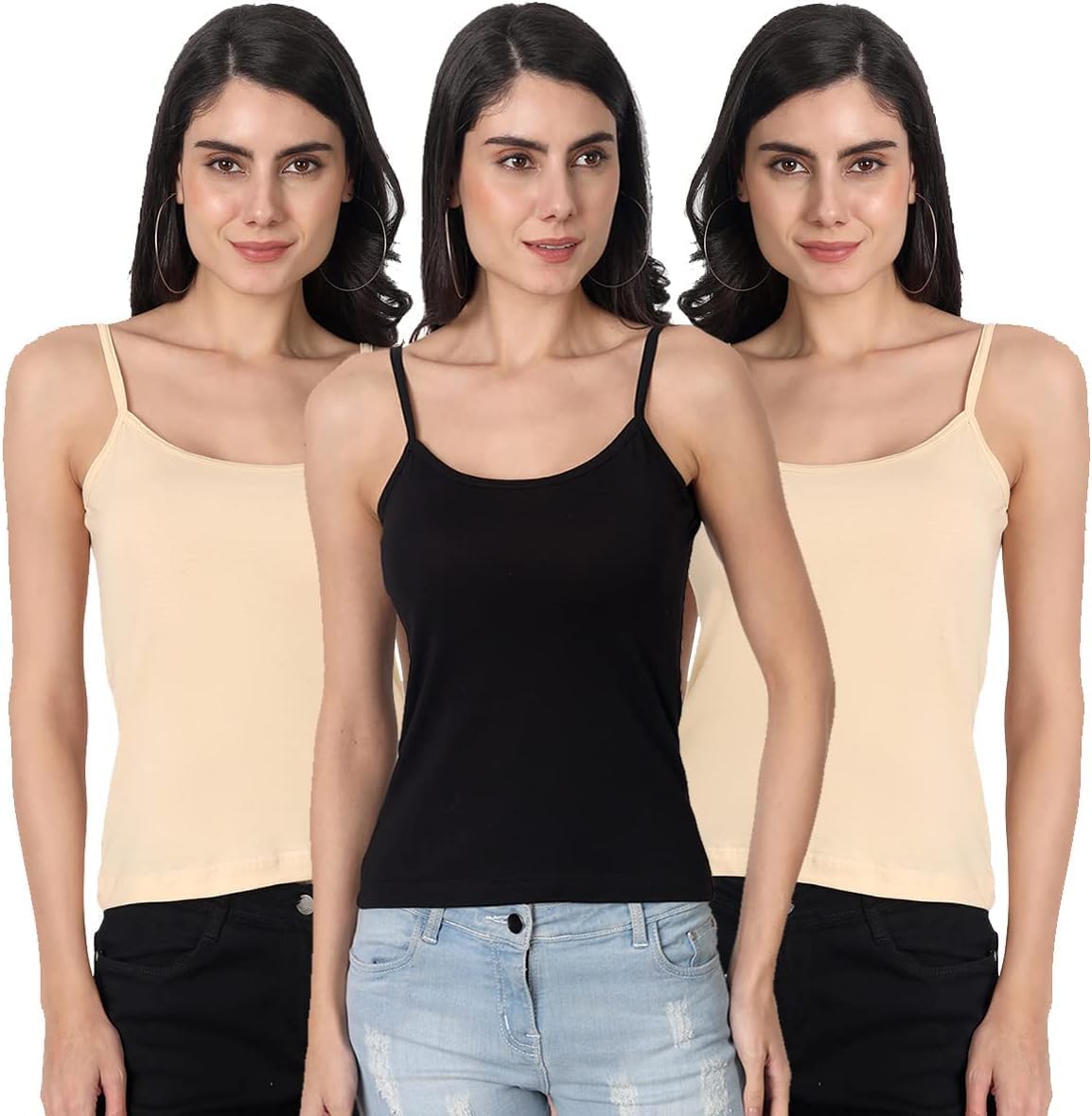 Women Camisole-1001-p3 Cami Shirt (pack of 3)