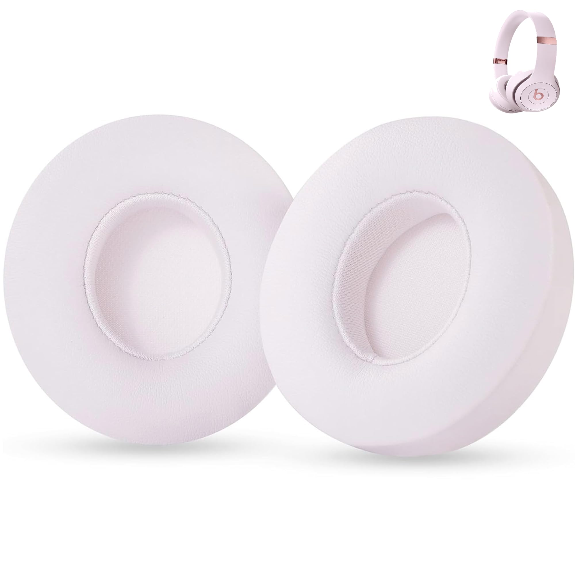 Gobelieve Earpads Replacement Ear Cushions Compatible with Beats Solo 4.0 Over Ear Headphones Earcups Parts-Pink