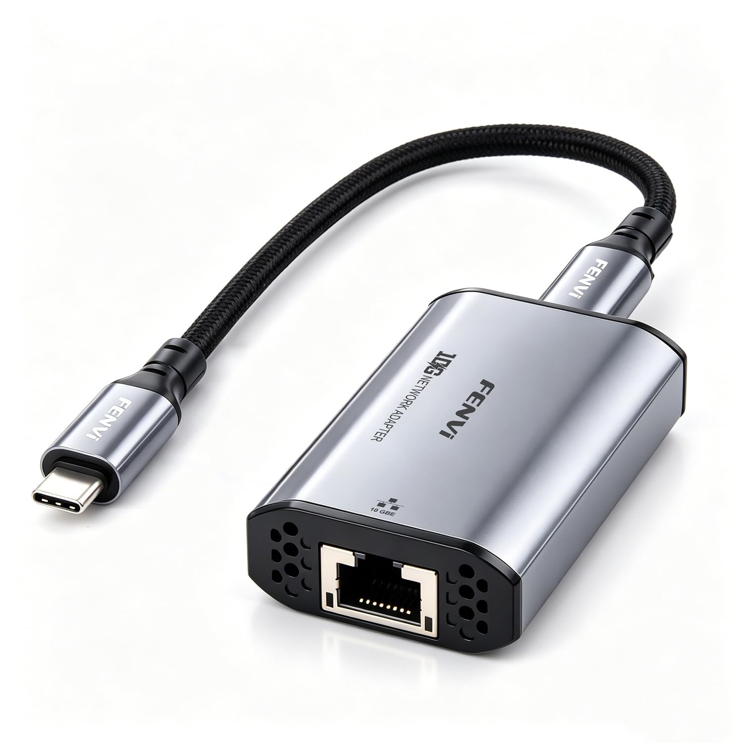 Fenvi 10Gbps USB-C Ethernet Adapter, RTL8159, Mac NAS 4K, Thunderbolt 3/4/5 | 10G USB-C Ethernet adapter, RTL8159, 10/5/2.5/1GbE, Works with Thunderbolt, Compatible with Windows/macOS/Android/iOS-image-38