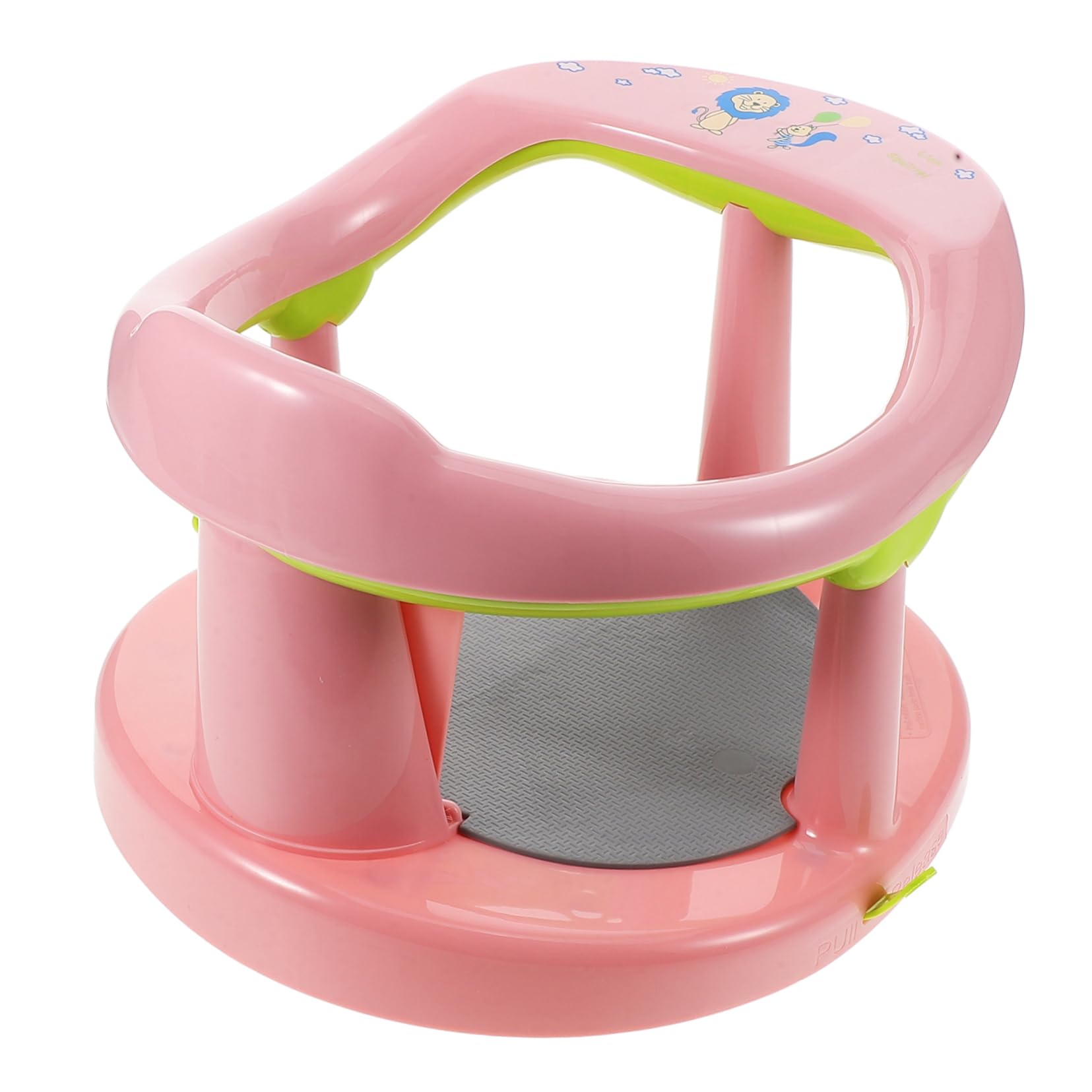 Kisangel Asiento de Baño para Ñiño Antideslizante de Pp y Tpr Cómodo para Recién Nacidos Respaldo, Adecuado para Baño Seguro y Confortable