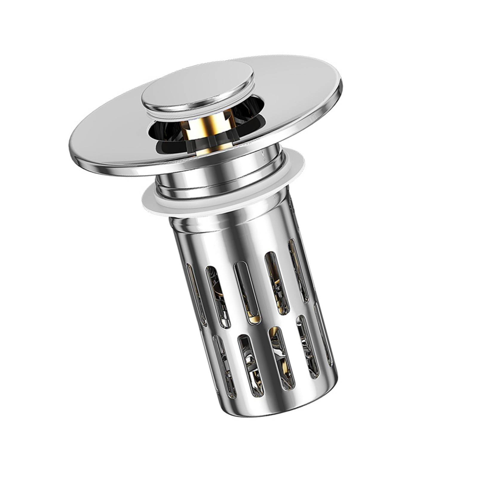 AntiClogging Sink Stoppers Bounce Cores Strainer Basket Filter Coppers Kitchen Drain Strainer Easy to Use Bathtubs Plug Stoppers
