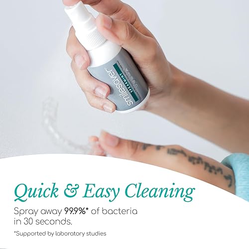 Miniatura 3 de Smilesaver - Limpiador rápido y eficaz para retenedores, alineador transparente, dentaduras postizas, protector nocturno, reemplaza o complementa el
