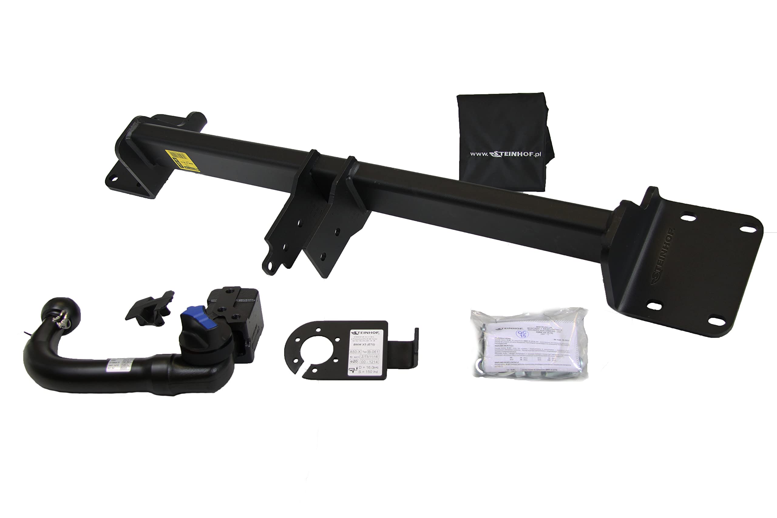 F-043 STEINHOF Gancio traino Carico verticale: 60 kg, Massa rimorchiabile: 800 kg adatti per FIAT 500 | AUTODOC prezzo e recensioni