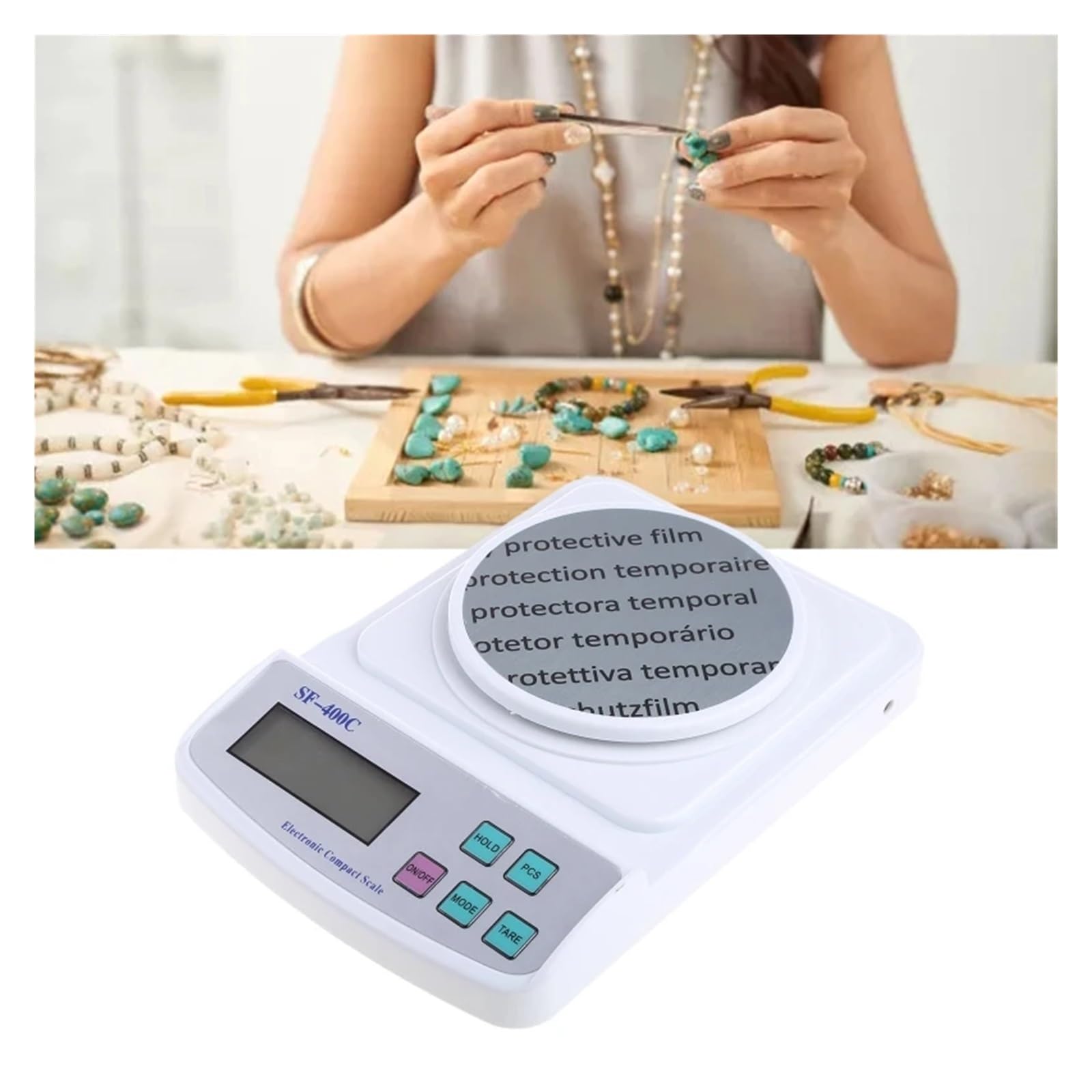 40 sztuk cyfrowych wag laboratoryjnych 500 g x 0,01 g, precyzyjna waga elektroniczna z wyświetlaczem LCD, waga analityczna, waga jubilerska, waga naukowa 367D Klasa komercyjna