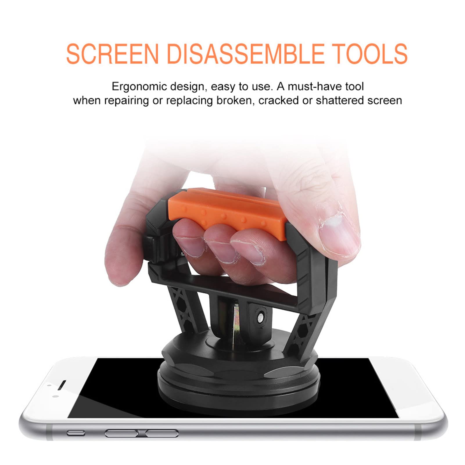Screen Repair Tool, Heavy Duty Screen Suction Cup Kit LCD Screen Opening Tools for Laptops Tablets Phones 2.8 x 3.0 x 2.4inch