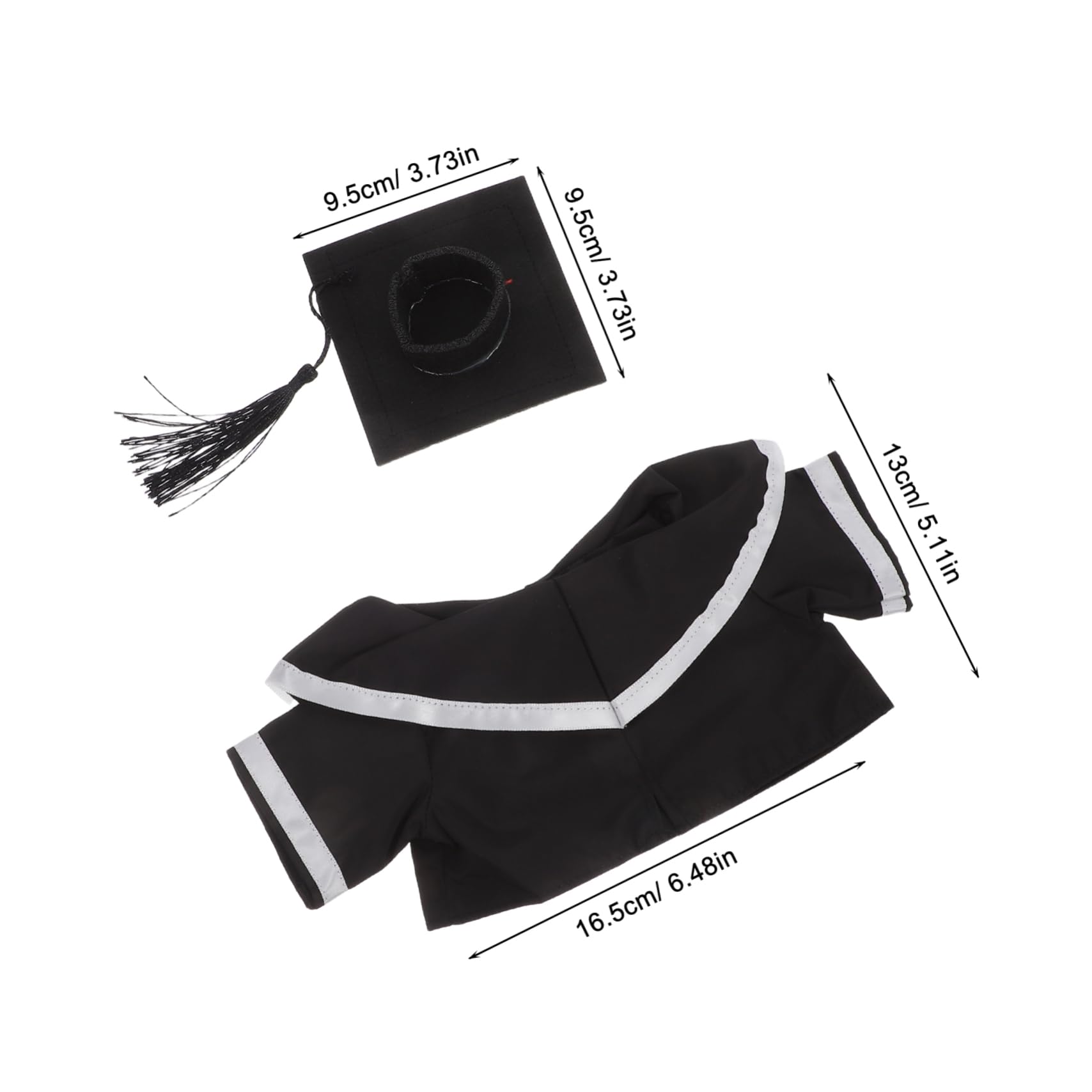 SEWACC Adorable 30cm Grad Bear Outfit Plush Stuffed Animal Graduation Dress Bear Cap Gown Set Perfect Present for Graduates