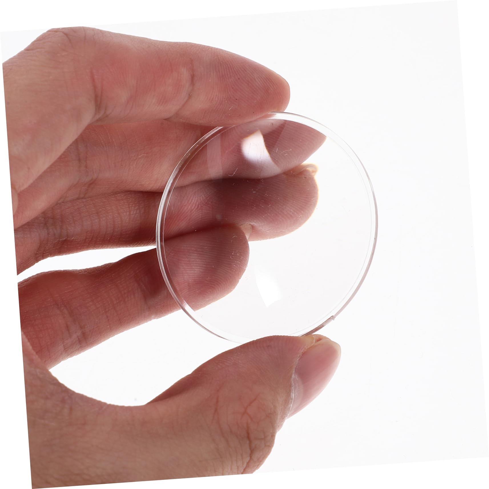 Cabilock Optical Lens Set 6pcs Double Convex Lenses Magnifying Glass Lenses for Physics Education Learning