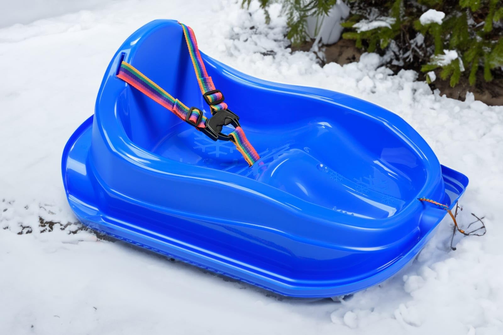 Luge Neige Forme Pomme - Lot De 2 Ou 5 - Planche Coulissante 54x38 Cm, Poignées, Antidérapant - Enfant Adulte