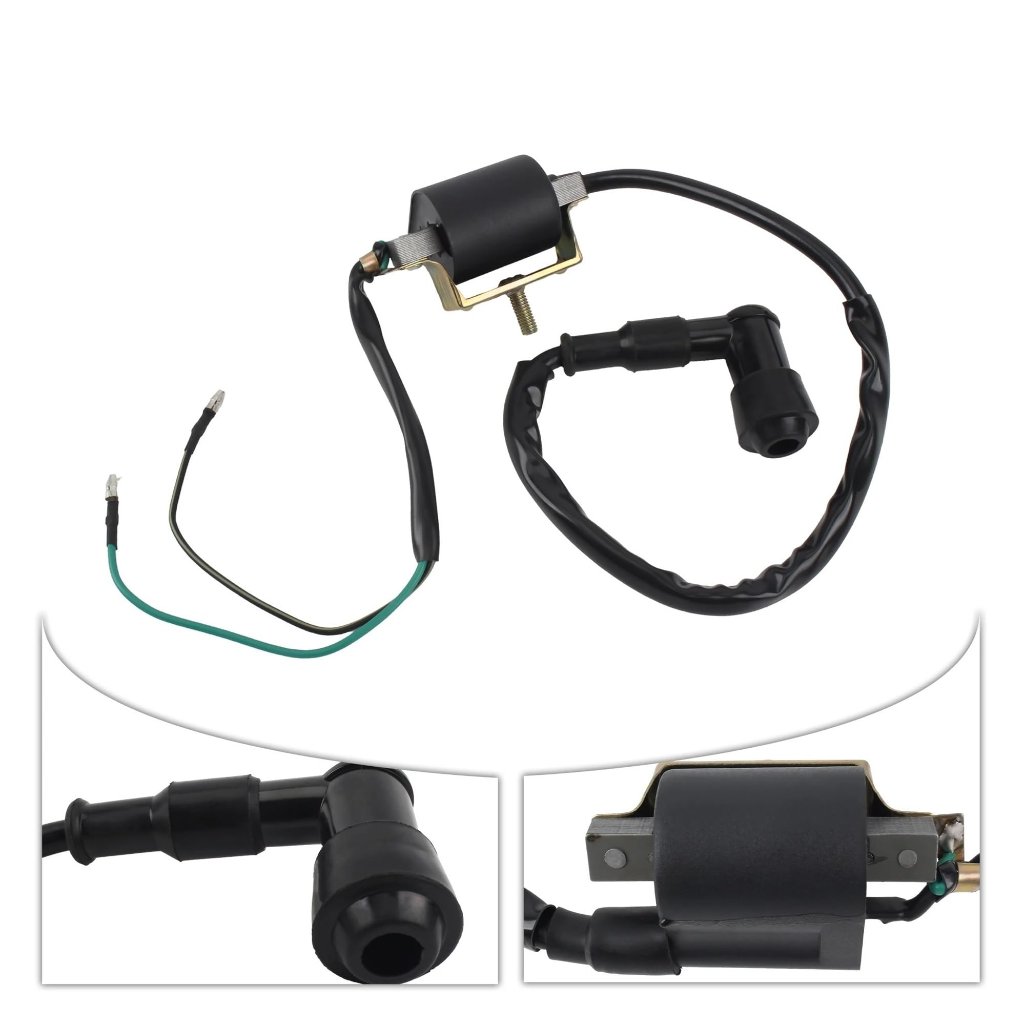 Bobina Accensione Moto Bobina Di Accensione 2 Fili 6V Per 50cc 70cc 90cc 110cc 125cc Moto Scooter Ciclomotore ATV Quad Pit Bike Go Kart Accessori Universali