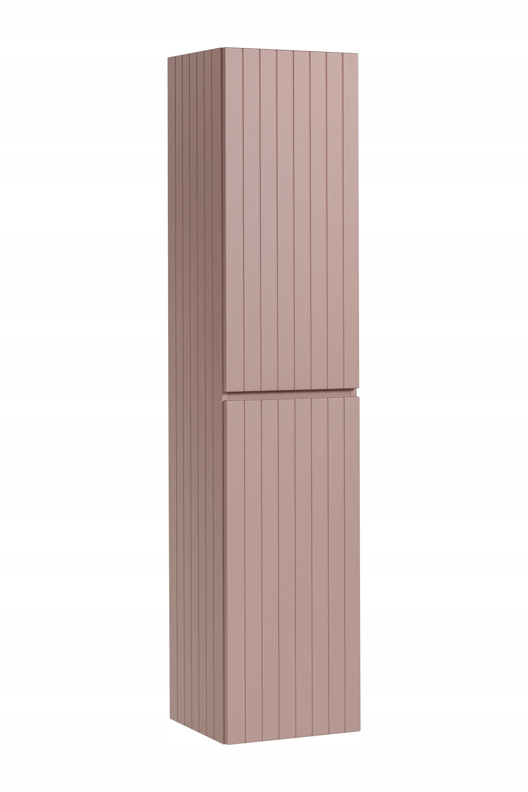 Armadietto da bagno a 6 ripiani laminato rosa 160 cm, mobile da bagno moderno