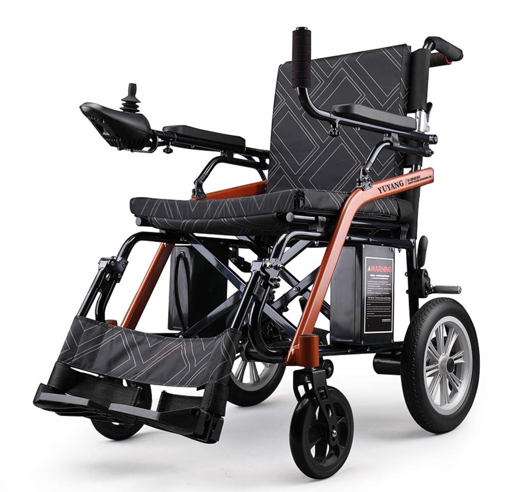 Acquista Sedia A Rotelle Elettrica Leggera Pieghevole Sedia A Rotelle Elettrica Leggera Pieghevole, all Terrain, Doppia Batteria al Litio Portatile Elettrica