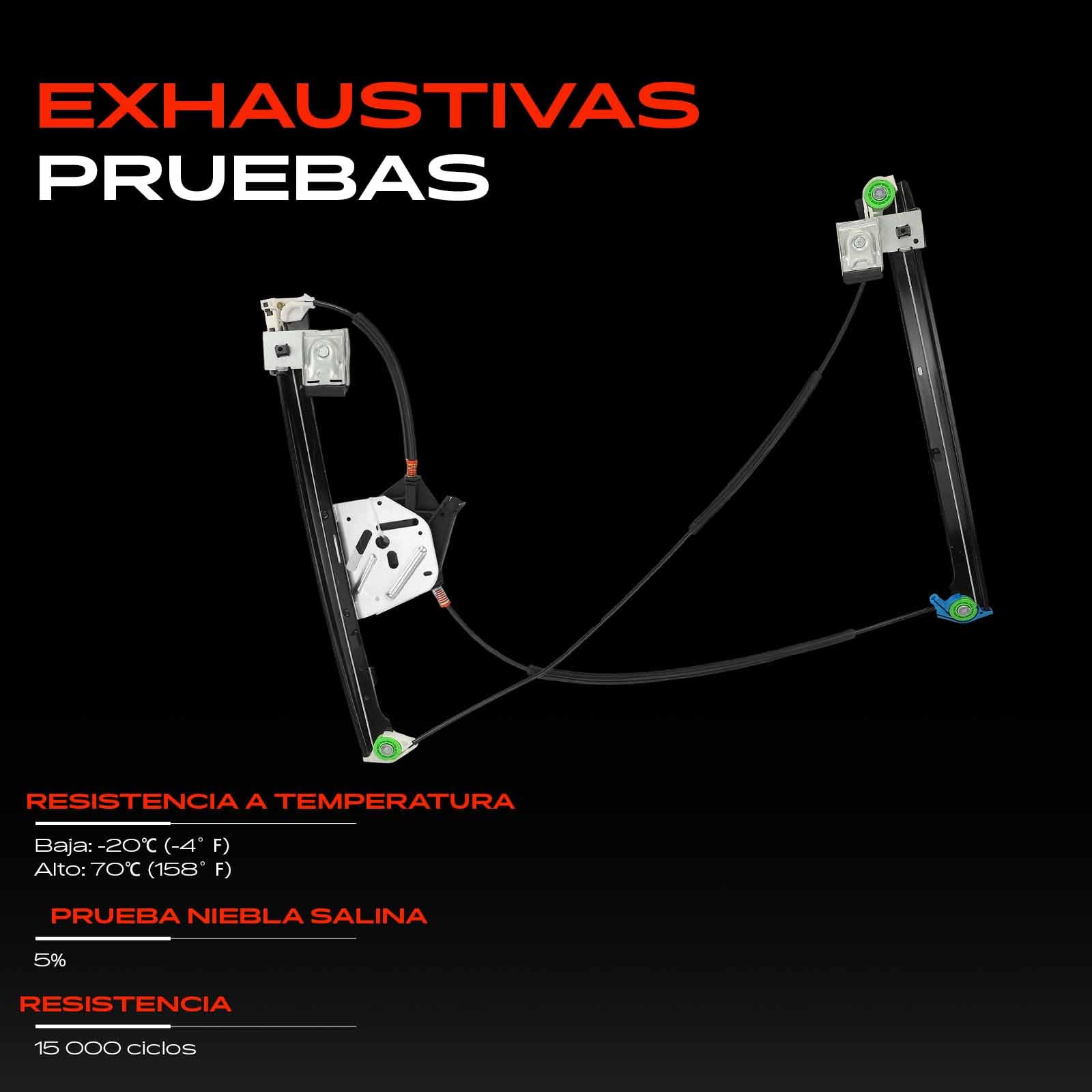 Frankberg Elevalunas Mecanismo elevalunas Eléctrico sin Motor Delantero derecho Sin placa 2/3 Puertass Compatible con Ibiza II 6K1 Cordoba 6K1 6K2 Replace# 6K3837402H
