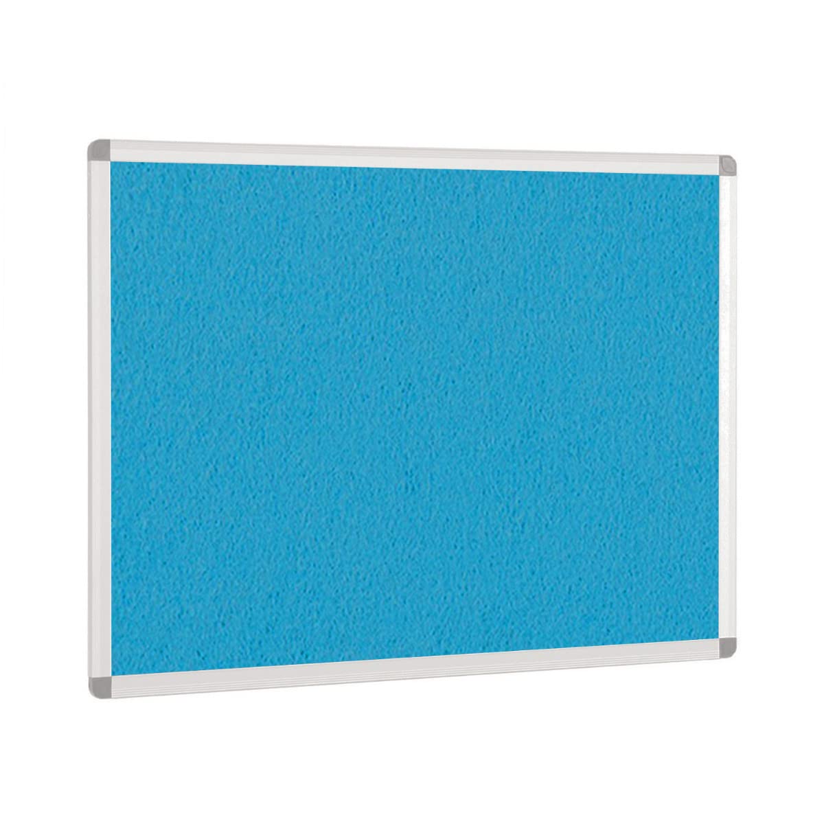 Aluminium Framed Notice Boards - Accent Colours - 900mm x 600mm - Light Blue
