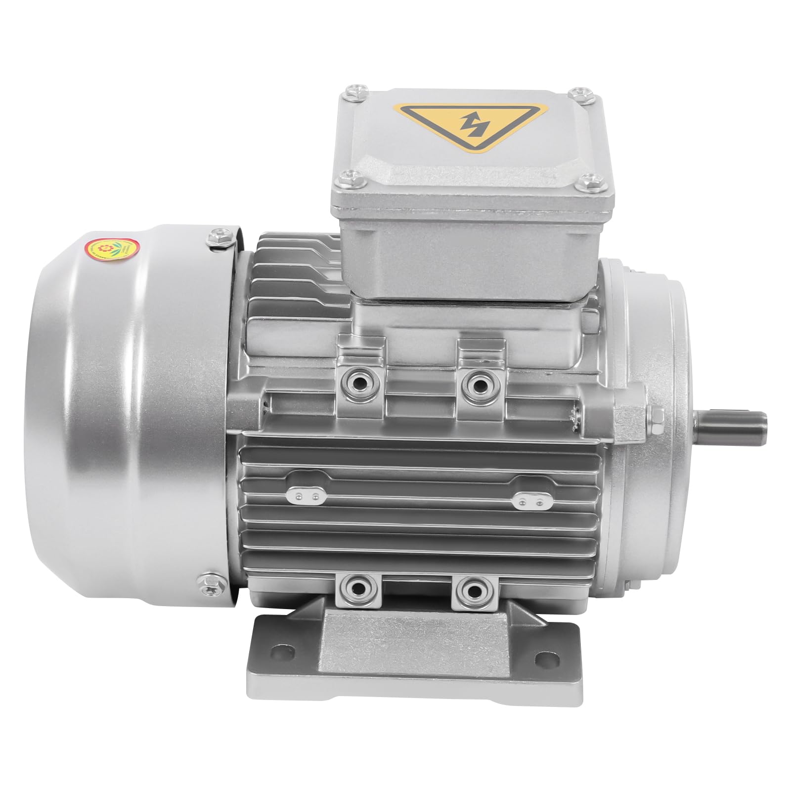 Motor Motor de vibración Motor reductor MS6334, 370W, 1330 rpm, motor asíncrono trifásico, IP55, plata, cobre, aluminio, acero, 21,1x12x16 cm