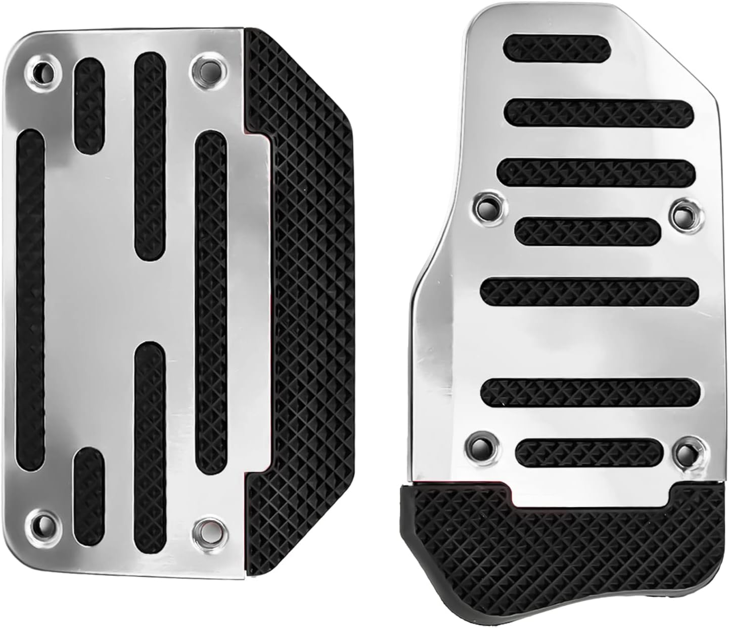 AUTOXBERT 2Pcs Universal Car Pedals Cover Aluminum