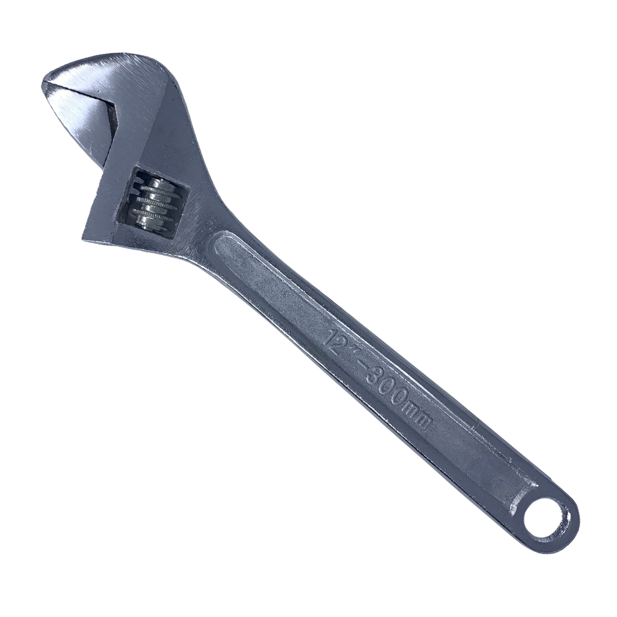Buy Adjustable Spanner Wide Jaw Wrench Silver Plated Machine Plumbing