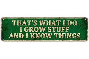 Vintage Metal Garden Tin Sign: Elevate Your Garden Decor with Wit and Charm