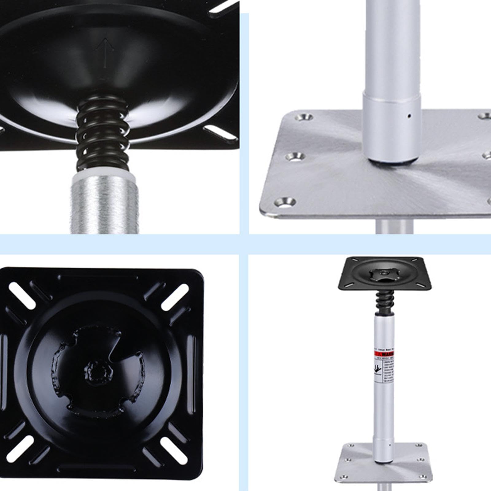 rockible Boat Seat Pedestal Accessories Sturdy Stainless Steel Easily Install Marine Pedestal Boat Chair Base for Marine Vessel