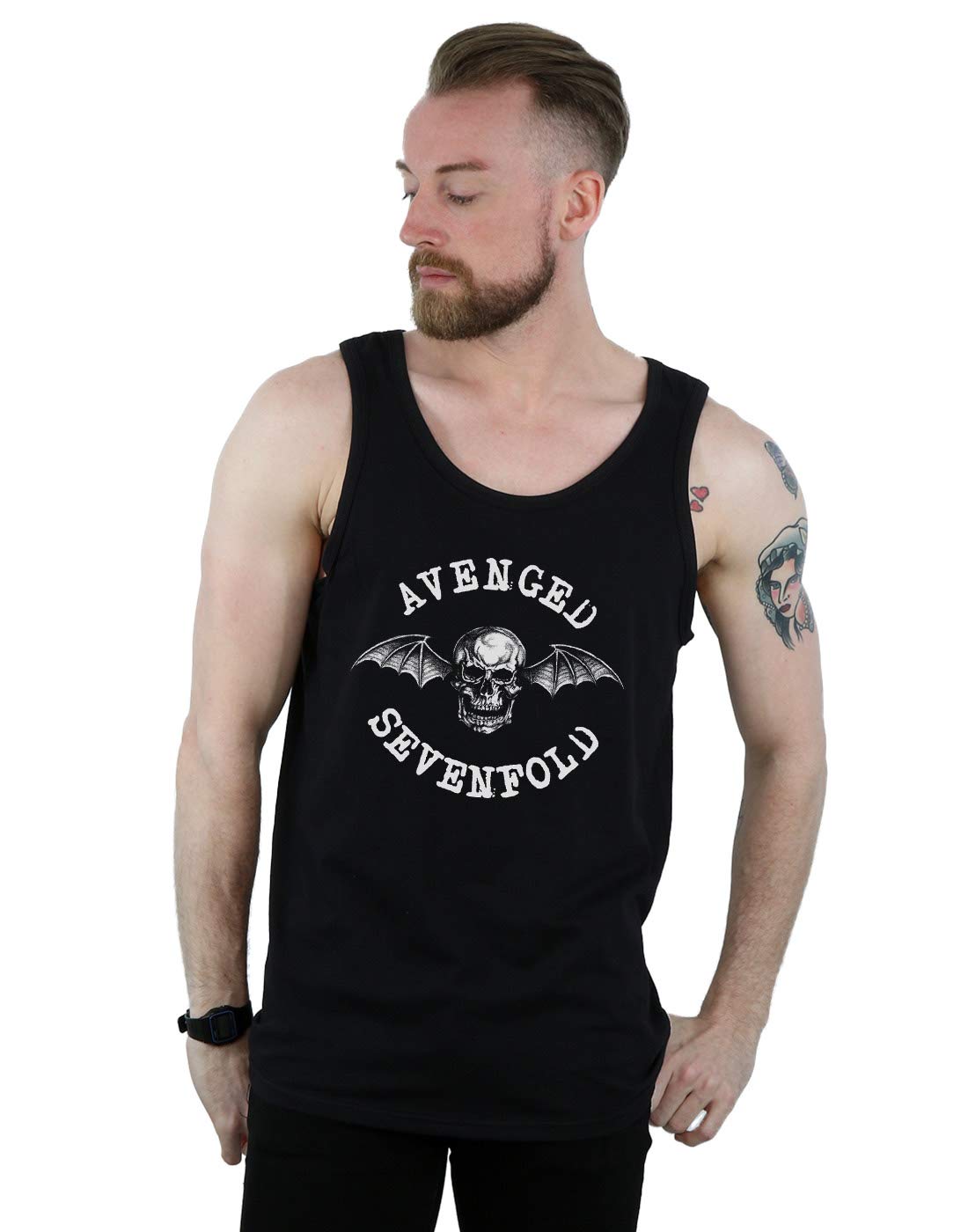 Avenged Sevenfold Men's Death Bat Vest Black Small